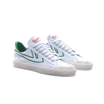 Warrior Shanghai WB-1 Sneakers White Green Embroidery